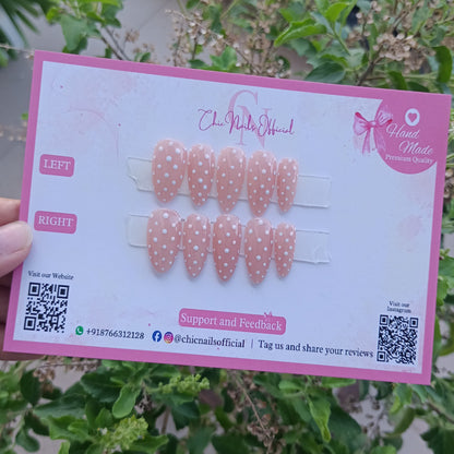 Polka dot nails