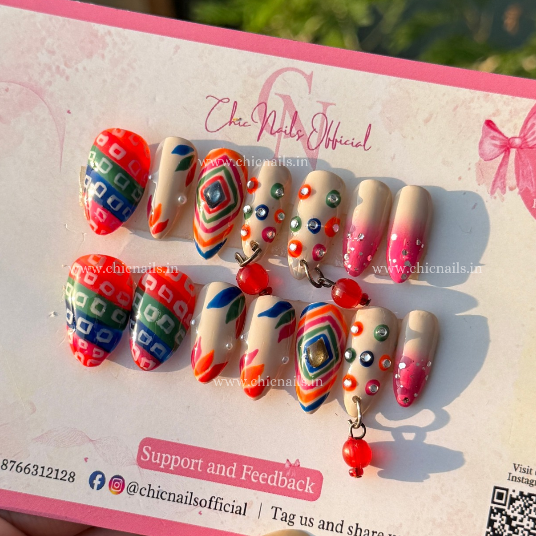 Rangilo - Navratri Press-On Nails
