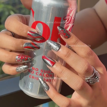 Diet Coke - Press On Nails