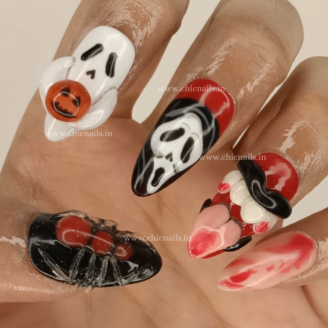 Spooky Glam Nails